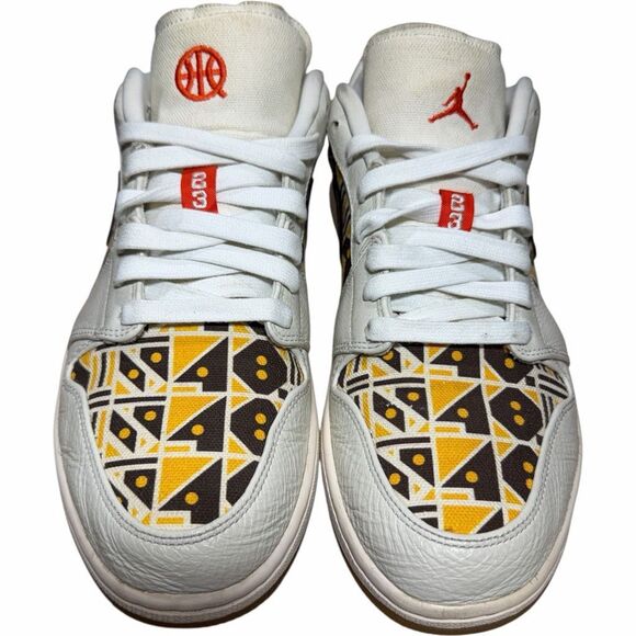 Air Jordan 1 Low Quai 54 2020 CZ4155-100 Sail Brown Mens 11.5 - Picture 2 of 8